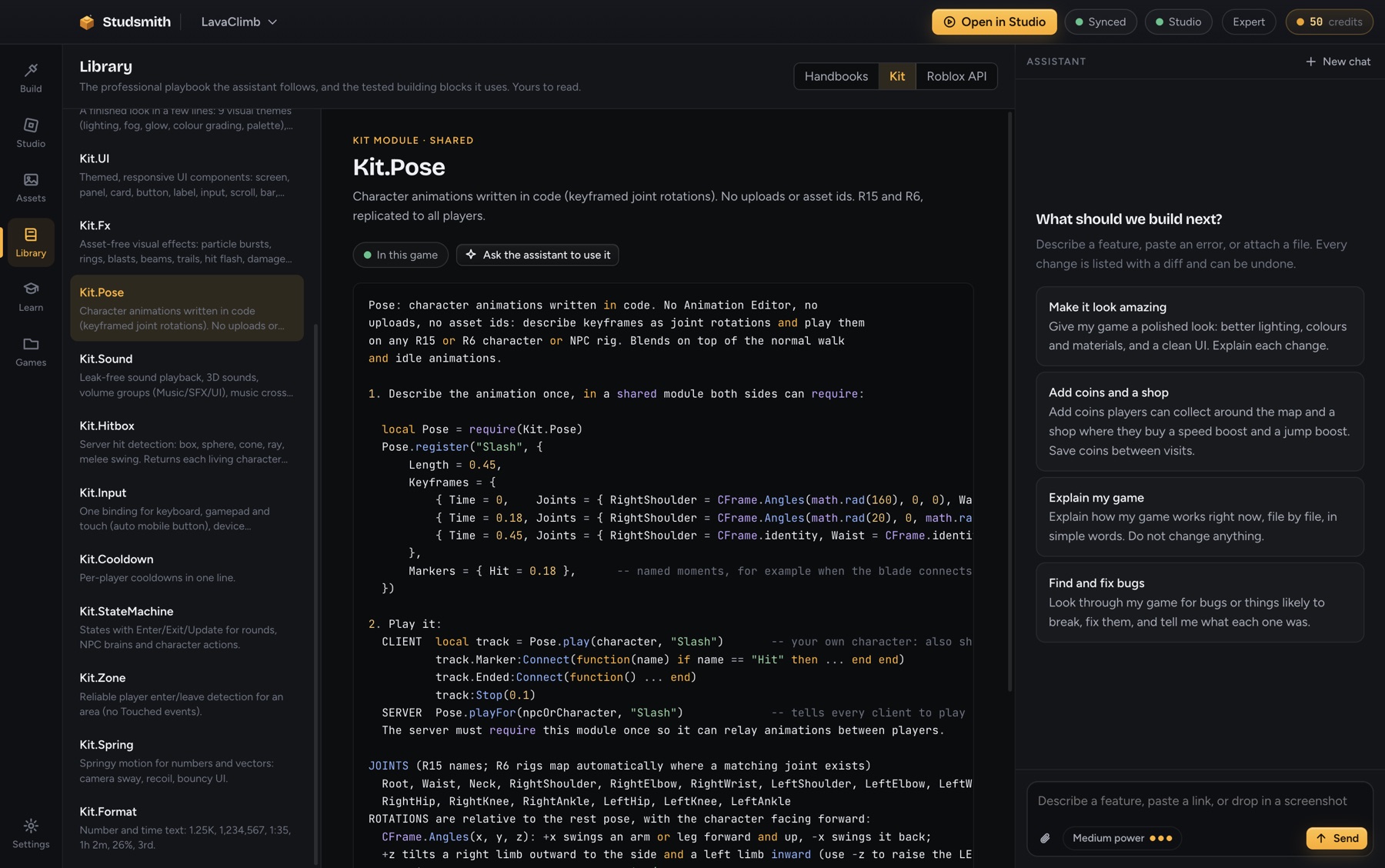 A Kit module with its documentation